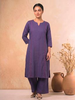 JITI - Berry Blossom Kurta with Palazzo