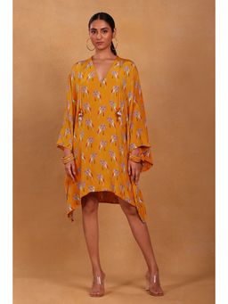 Masaba - Yellow Heather Kaftan Dress (Set of 2)