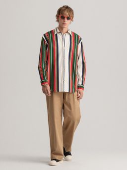 GANT - Men Multi-Color Striped Regular Fit Shirt