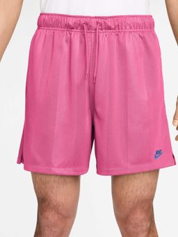 Nike - Club Flow Embss Futbol Men Pink Solid Shorts - II4374-684
