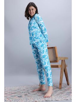 Zivame - Women Buttersoft Knit Poly Hawaiian Ocean Shirt and Pyjama