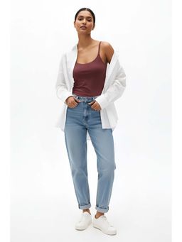 Zivame - Rum Raisin Knit Poly Padded Camisole