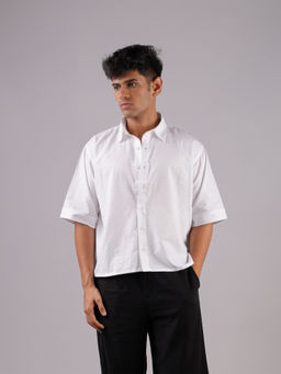 NISHORAMA - White Solid Shirt
