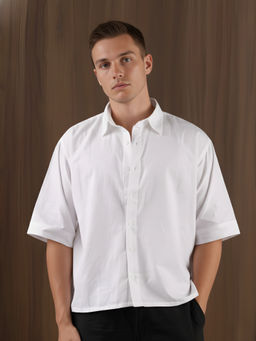 NISHORAMA - White Solid Shirt