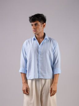 NISHORAMA - Blue Stripes Shirt