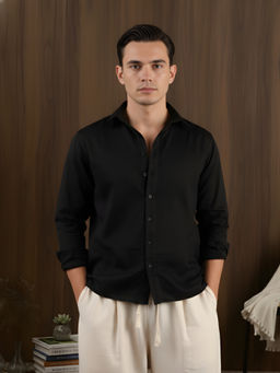 NISHORAMA - Black Solid Shirt
