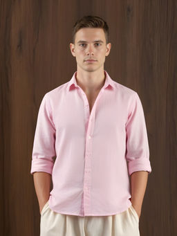 NISHORAMA - Pink Solid Shirt