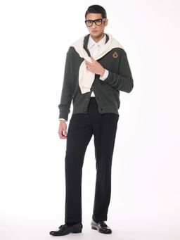 S&N by Shantnu Nikhil - Men's Shawl Collar Green Sweater