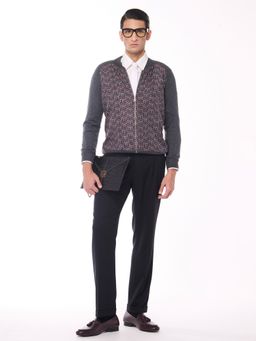 S&N by Shantnu Nikhil - Printed Merino Multicolour Sweater