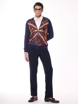 S&N by Shantnu Nikhil - Flag Printed Merino Multicolour Sweater