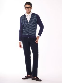 S&N by Shantnu Nikhil - Adamas Printed Merino Multicolour Sweater