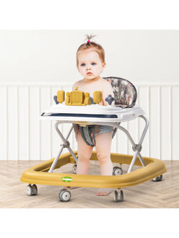BAYBEE - Yellow Round Kids Walker with 3 Position Adjustable Height