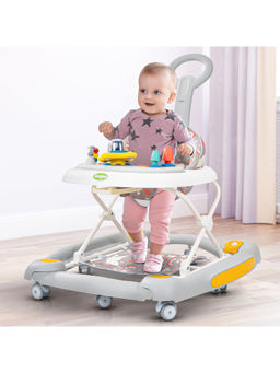 BAYBEE - Grey 3 In 1 Kids Walker with Rocker and Push Handle