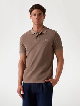 Guess - Men Brown Solid Polo T-Shirt