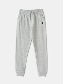 R&B - Grey Solid Regular Fit Joggers