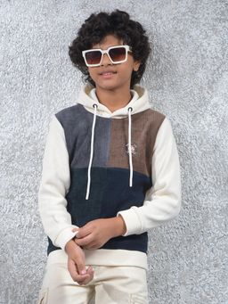 CRIMSOUNE CLUB - Multi-Color Colorblock Regular Fit Hoodie