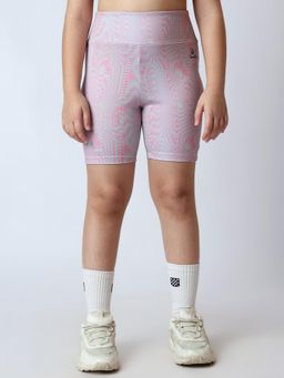 UMILDO - Pink Self Design Skinny Fit Shorts
