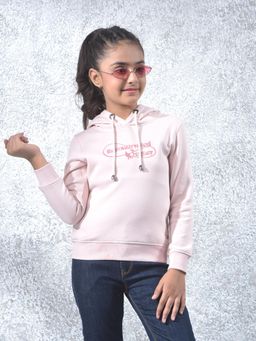 CRIMSOUNE CLUB - Pink Solid Regular Fit Hoodie