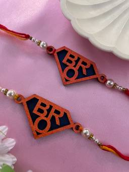 Digital Dress Room - Multi-Color Bro Superman Rakhi (Pack of 2)