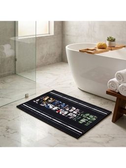 Athom Living - Marvel Avengers Assembled Text Printed In Multicolour Kids Nylon Bathmat