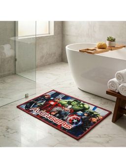 Athom Living - Marvels Avengers Team Theamed Multicolor Kids Nylon Bathmat, With Latex Backing.