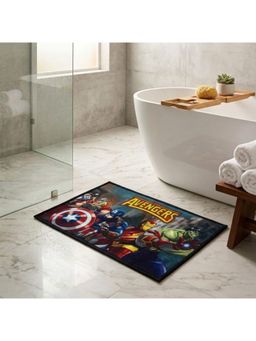 Athom Living - Marvels Avengers Team Theamed Multiple Colour Kids Nylon Bathmat, With Latex Backing