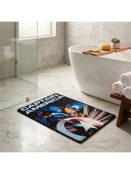 Athom Living - Marvels Avengers Captain America Printed ,Multi Colour Kids Nylon Bathmat