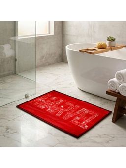 Athom Living - Marvels Red Kids Premium Nylon Bathmat Anti-Skid Bathmat