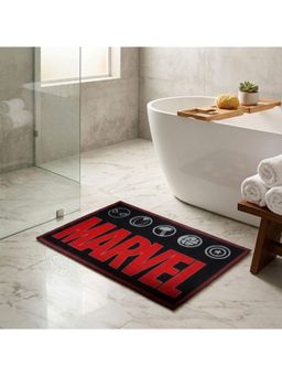 Athom Living - Marvels Thick Red Colour Texture Printed Kids Premium Nylon Bathmat