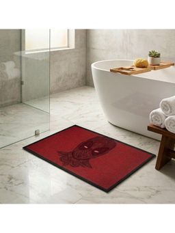 Athom Living - Marvels Black Panther Digital Printed Red Colour Kids Premium Nylon Bathmat