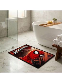 Athom Living - Marvels Spiderman Multiple Colored Kids Premium Nylon Bathmat With Latex Backing
