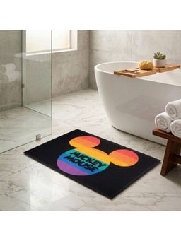 Athom Living - Disney Mickey Mouse Printed Multi Colored Kids Premium Nylon Bathmat