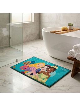 Athom Living - Disney Princess Theamed Printed Multi Colored Kids Premium Nylon Bathmat
