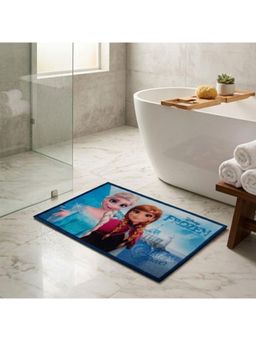 Athom Living - Disney Frozen Anna & Elsa Sister Forever Themed Multi Colored Kids Nylon Bathmat