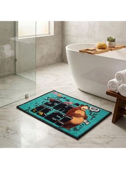 Athom Living - Masha and The Bear Smile Digital Printed Themed Kids Premium Nylon Bathmat