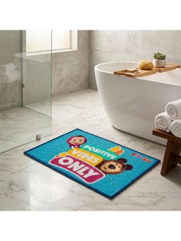 Athom Living - Masha and The Bear Positive Vibes Only Printed Themed Kids Premium Nylon Bathmat