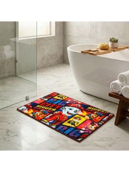 Athom Living - Paw Patrol Big City Bigger Adventure Themed Kids Multicolor Premium Nylon Bathmat