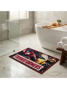 Athom Living - Transformer Printed Themed Kids Multicolor Premium Nylon Bathmat