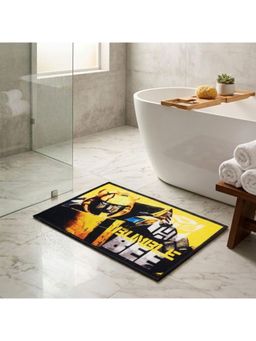 Athom Living - Transformer Bumble Bee Themed Kids Multicolor Premium Nylon Bathmat