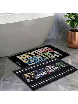 Athom Living - Kids Premium Nylon Bathmat With Latex Backing Anti-Skid Multi-Color (Pack of 2)