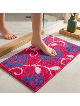 Athom Living - Pink Easy Home Designer Soft Anti Slip Bath Mat (M)