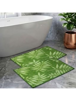 Athom Living - Green Trendz Easy Home Designer Soft Anti Slip Bath Mats (Pack Of 2) (M)