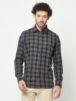 CRIMSOUNE CLUB - Mens Multi Color Checked Shirt