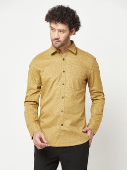 CRIMSOUNE CLUB - Yellow Printed Shirt