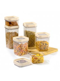 CELLO - Airlock Storage Canister Box Set of 6 White