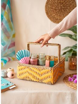 Karighar - Tarang Basket Mustard