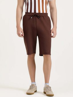 United Colors of Benetton - Relaxed Fit Solid Shorts - Brown