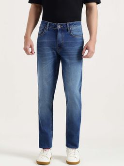 United Colors of Benetton - Solid Straight Fit Jeans - Blue