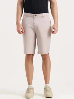 United Colors of Benetton - Solid Slim Fit Chino Shorts - Beige