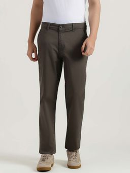 United Colors of Benetton - Solid Straight Fit Trouser - Brown